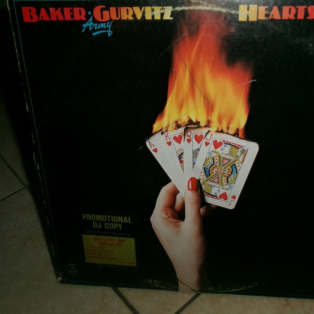 ginger baker gurvitz army hearts on fire 1976 promo vinyl new lp - hard rock